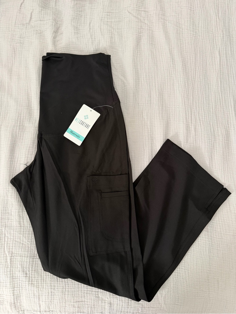 Med Couture Black Straight Leg Maternity XS